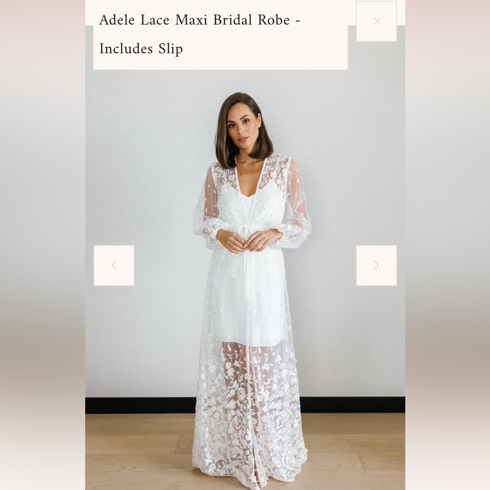 Le Rose Stories Adele Maxi Robe & Slip - S/M